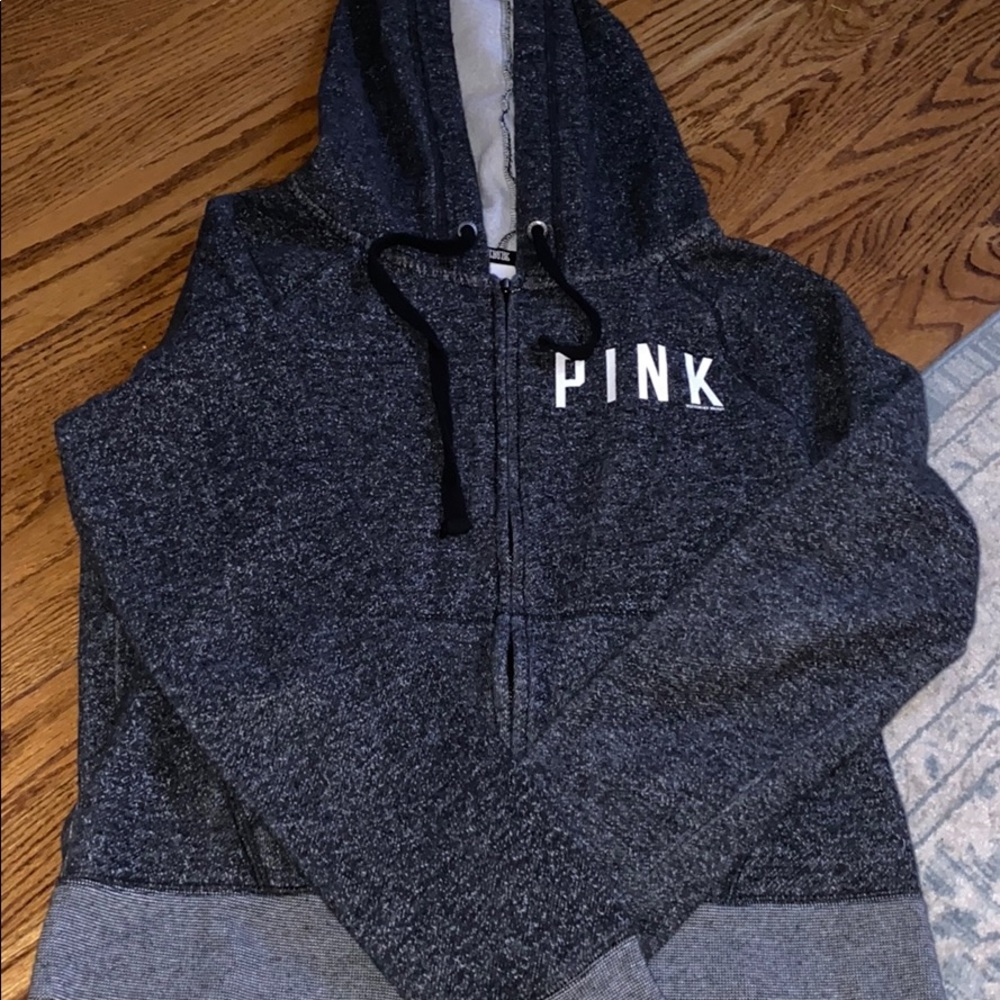 PINK zipper hoodie - like new